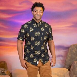 RSVLTS Dragon Ball Z Summing Season KUBEFLEX Short Sleeve Shirt‎ Mens XL NWT